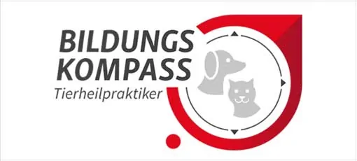 Tierheilpraktiker Logo mit Hund und Katze in der Mitte